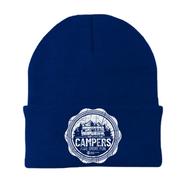 Camping Seal Embroidered Beanie